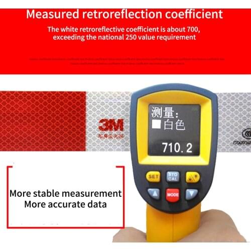 Retroreflective Coefficient Measuring Instrument Reflective Mark, Marking Reflective Film Tester Detector