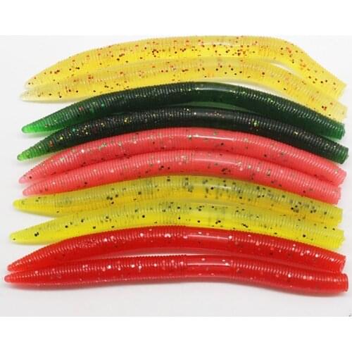 1-3pcs big Noodle worm Fishing Lures 14cm/8g Artificial Jig Wobbler soft Silicone Lure Sea Earthworm for pike and bass baits