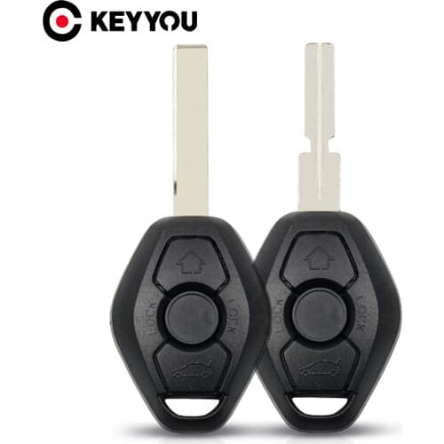 KEYYOU 10X Car Key Remote Shell Case Auto Key For BMW 1 3 5 6 7 Series Z3 Z4 X3 X5 M5 325i E38 E39 E46 3 BT Hu92 Hu58 Blade