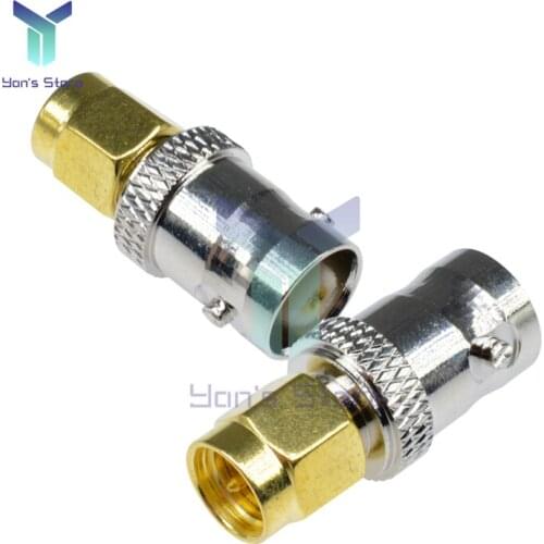 RF Adapter Coaxial SMA Male Plug to BNC Female Connectors M/F Radio Antenna Connector Adapter for for Antennas Broadcast Radios