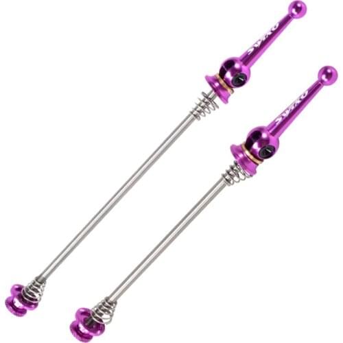 RXBC 1Pair Mountain Road Bike Quick Release QR Front Rear Titaniun Axle Skewer Lever