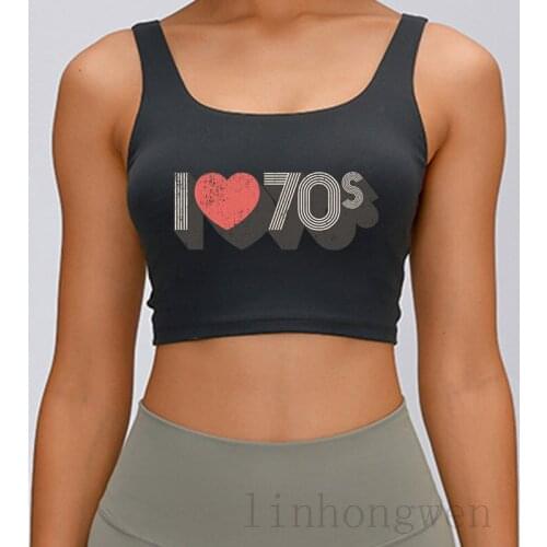 I Love 70s Tank Top Gift Pictures Summer Style Building O-Neck Novelty Custom Top Tee Vest