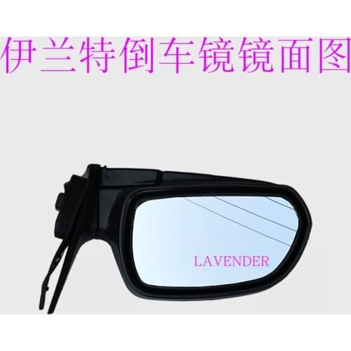 Folding lamp rearview mirror assembly Low with modified 3line 5line 8line low in high for Beijing Hyundai Elantra 2003-2010