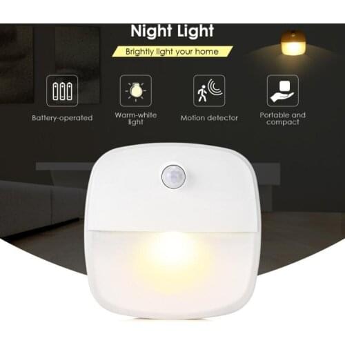 3 Pcs LED Sensor Night Light Human Body + Light Control Induction Corridor Cabinet Light Wardrobes Aisle Light Wall Light