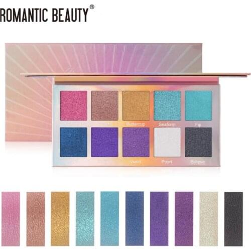 10Colors Matte Pearlescent Eye Shadow Long Lasting Purple Blue Pigment Halo Dyeing Palette Makeup Cosmetics Eyeshadow Party