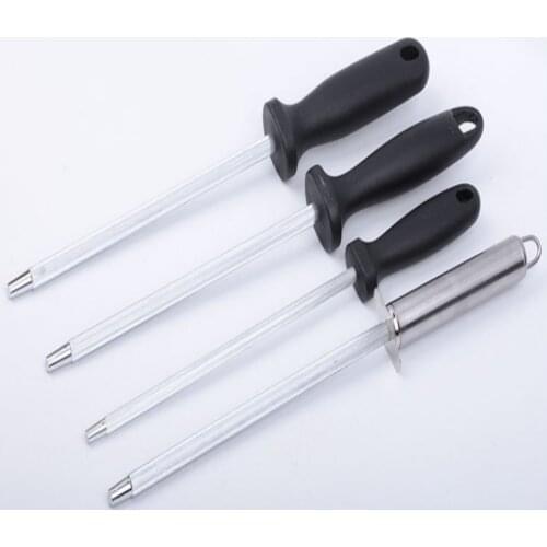 1pc Knife Sharpening Rod Kitchen Honing Steel Knife Sharpening Carbon Steel Rod Stainless Steel Knife Sharpener