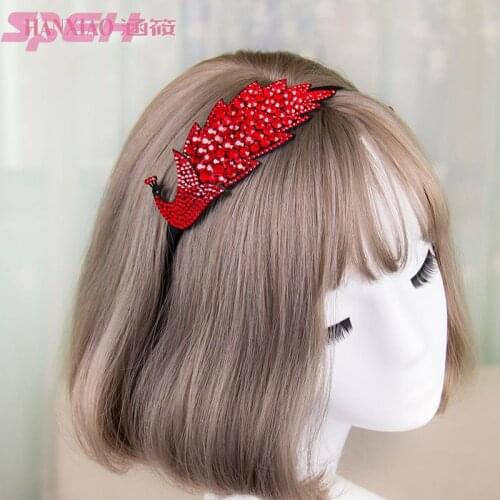 Hairband female crystal drill bundle super fairy short hair wash and press Korean fine hairband headband tiara online celebrity