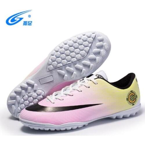 ZHENZU professional streamer rainbow youth men and women TF children adult leisure sports training football shoes, training special shoes