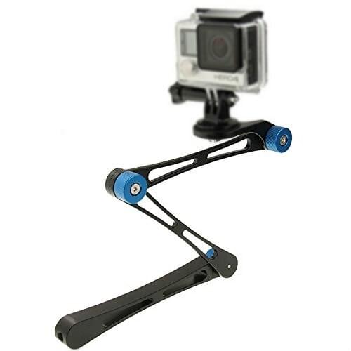 17 Inch Adjustable CNC Aluminum Extension Magic Arm Mount Kit for GoPro HERO6/5 /4 /3+ /3 /2 /1,SJ4000, SJ5000, SJ60