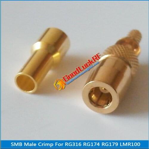 1X Pcs High-quality RF Connector SMB Female Window Jack Crimp for RG174 RG179 RG316 LMR100 Cable Plug Coaxial