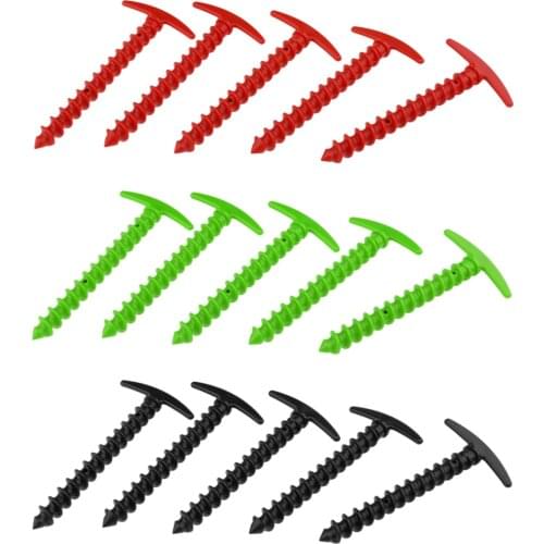 5pcs Plastic Tent Pegs Tent Spikes for Sand Lawn Beach Blankets Compact & Lightweight Tent Pegs Accessories