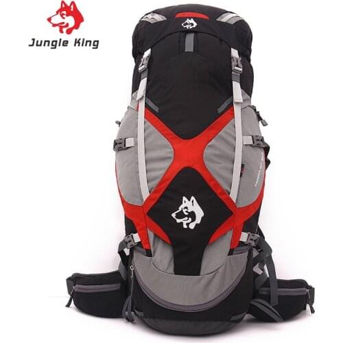 65L Camping Mountaineering Bag Waterproof Sports Backpack Outdoor Travel Hiking Backpack suspension frame support A4811