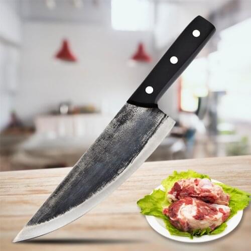 8 inch Stainless Steel Kitchen Knife For Meat Chopping Cleaver Slicing Vegetables High Quliaty Chef Knife (without knife cover)