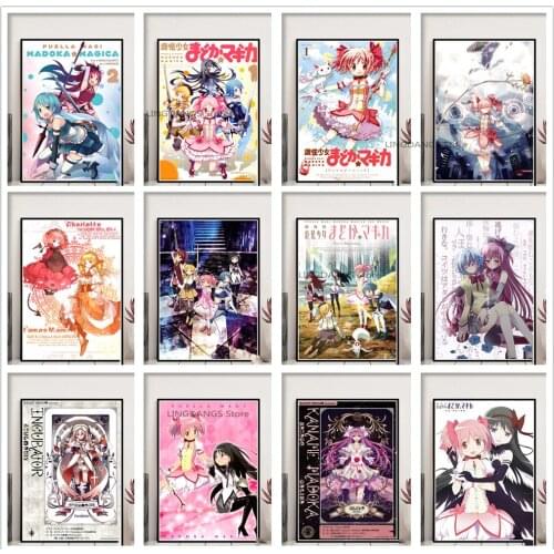 5d Diy Full Drill Diamond Painting Puella Magi Madoka Magica Poster Japanese Anime Diamond Mosaic Cross Stitch Home Decor Gift