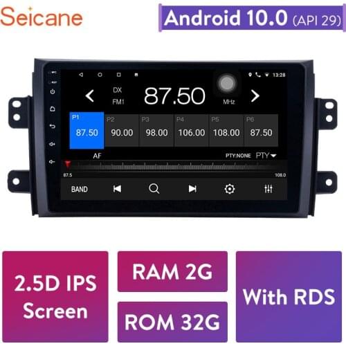Seicane 2Din 9 inch Android 10.0 Car Radio For Suzuki SX4 2006 2007 2008 2009 2010 2011 2012 GPS Multimedia Player Head Unit