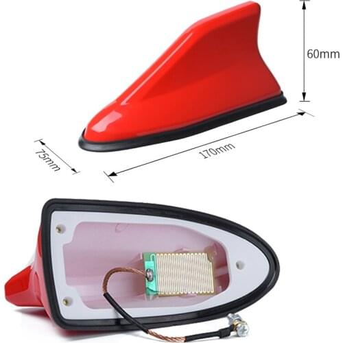 Car Shark Fin Antenna FM Signal Amplifier Car Radio Signal Aerials Roof Antennas Universal For KIA HYUNDAI RENAULT TOYOTA