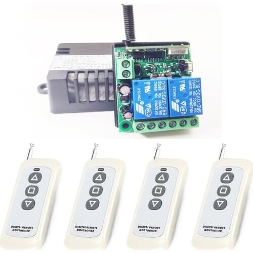 DC 12V/24V Wireless RF Remote Control Switch 433MHz Motor Forward Reverse Steering Controller Module for Linear Actuator/Motor