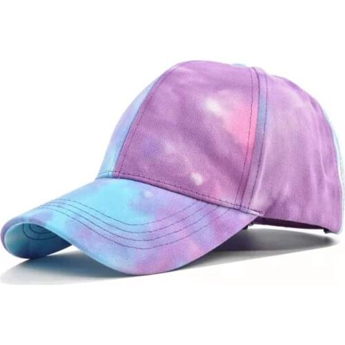 New Fashion Unisex Tie-Dye Baseball Cap Spring Men Women Trend Lovers Colorful Snapback Hat Outdoor Adjustable Sun Graffiti Bone
