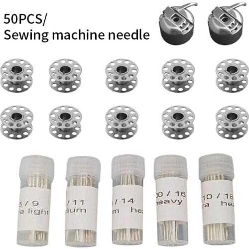 Sewing Machine Bobbin Case Set Metal Rustproof Sewing Machine Bobbin Case Home Stitching Bobbin Holder Supplies Sewing Tools