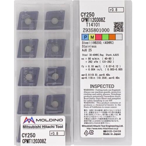 CPMT120308Z CY250 100% HITACHI Original carbide insert with the best quality 10pcs/lot free shipping