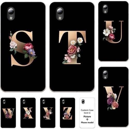 Flower 26 English Name Letters Custom Initial Case For Xiaomi Redmi 7A 5.45" Soft Silicone Phone Cover