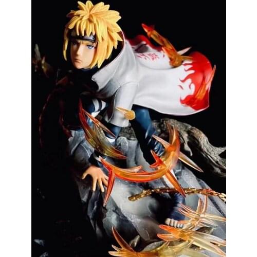 Namikaze Minato Figure GK Stone Statue The Yellow Flash Model Toys
