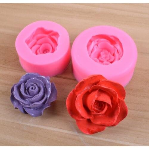 2021 New Silicone Pudding Candy Mold Rose Silicone Mold Supplies Craft Soap Soap Mould Decorating Handmade Candle Mold
