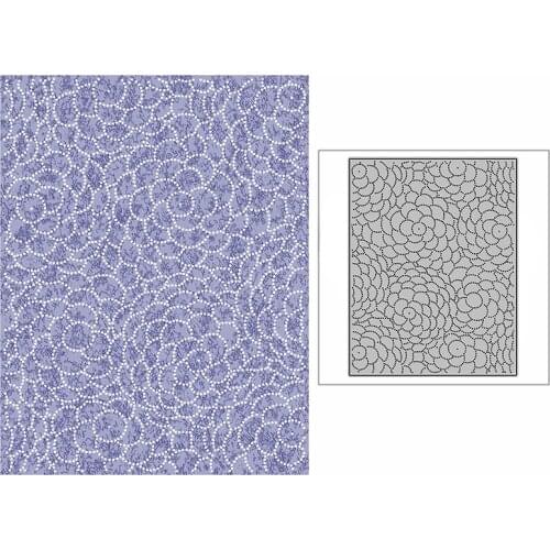 New Spotted Crossed Circle Background Plate Craft Embossing Mold 2021 Metal Cutting Dies for DIY Scrapbooking Album Card Making