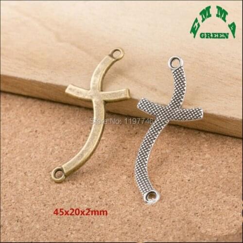 2017 New Mini Order Various Design Jesus Cross Crosses Connector Linker Charms Pendant For DIY Jewelry Accessories Finding