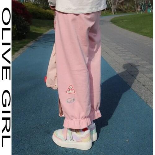 Женские прямые брюки Olive Girl China At AliExpress