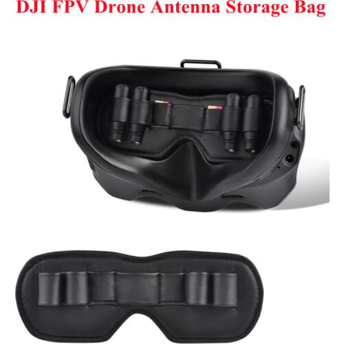 DJI FPV VR Glasses Antenna Organizer Protective Cover Dust Cover PU Type Suitable for DJI FPV Drone Flying Glasses V2