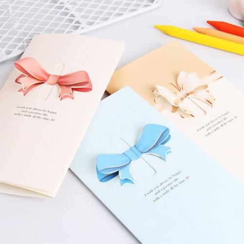 Love Bow Blessing Greeting Card New Year Christmas Lover Mother Mid-autumn Teachers Day Card