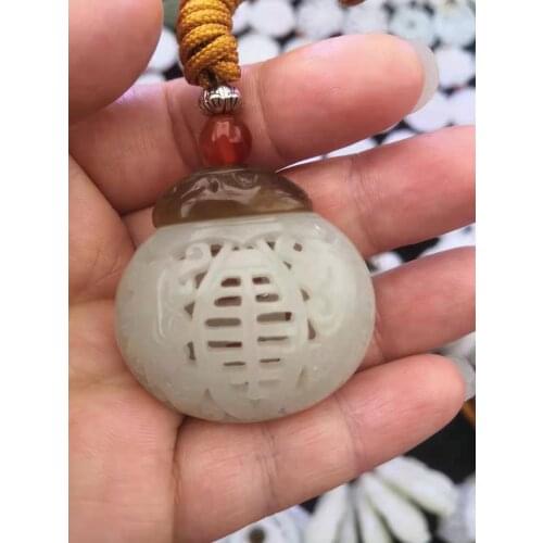 Natural 7a hetian jade Nephrite Pendants Handcarved hollow Pendant jade pendant men women pendants jade gift for friends jewelry