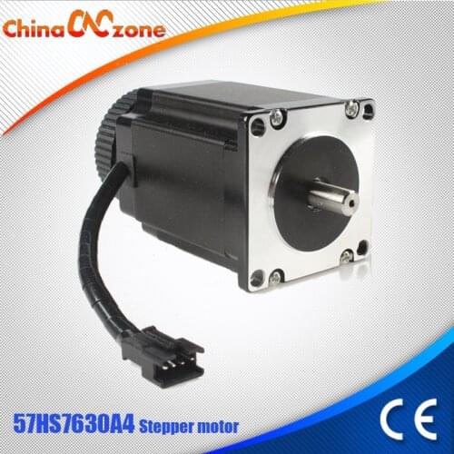 CNC Nema 23 Stepper Motor 57HS76 3A CE ROHS ISO 3D Printer Robot Foam Plastic Metal for CNC Router Machine Motor