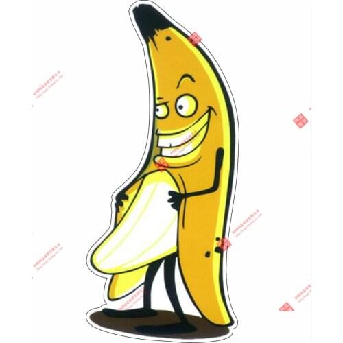 Cartoons Car Sticker Evil Banana Sex Car Styling Vinyl Motorcycl Decals Cover Scratches Waterproof PVC