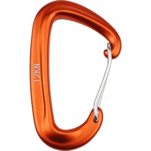 Outdoor Climber Auxiliary Buckle Carabiner Climbing Safety Mountaineering Hook Hanging Z6S6