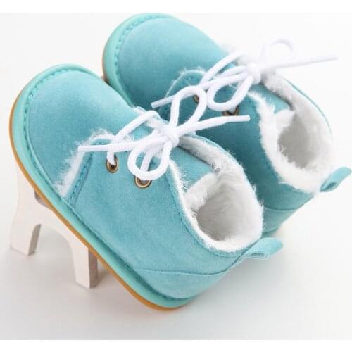 Brand Casual Newborn Infant Girl Boy Baby Snow Booties Fur Boots Winter Warm arrival Style little Kids Strappy Shoes
