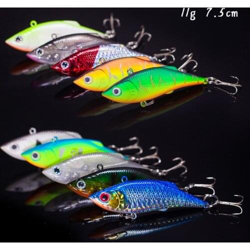 1 Availble Minnow Fishing Lures Hard Plastic Artificial Bait 11g/7.5cm