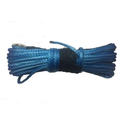 10MM 30M 12 Strand UHMWPE Synthetic 4X4 ATV Winch Rope with thimble