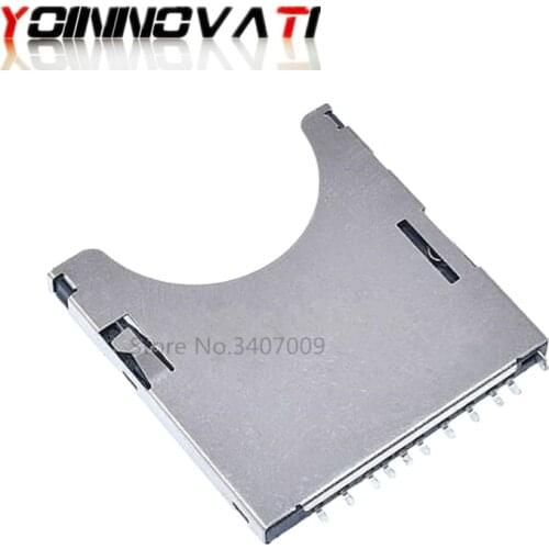 10PCS/Lot SD Card Connector 2 in 1 Card Slot Self Push/Pop-up 10P