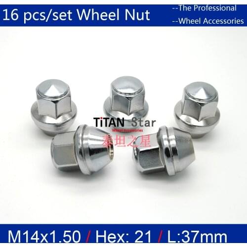 16 PCS 21mm M14 x 1.5 NUTS liga abrir roda para FIESTA for Ford Mustang edge