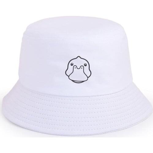 2021 Cotton new style fashion lovely duck Bucket Hat Fisherman Hat outdoor travel hat Sun Cap Hats for Men and Women 463