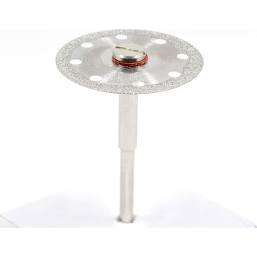 5pcs CM02 Dental thin Ultra-thin double sided sand diamond cutting disc with mandrel for separating polishing ceramic crwon jade