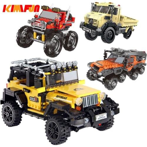500 pcs Car Series All Terrain Vehicle Set Building Blocks Model Bricks Toys For Kids Educational Gifts Compatible with Block