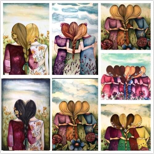 Friendship Sister mosaic diamond 5d DIY Diamond Painting Diamond Embroidery Pattern 3d home Decoration Puzzle Gift