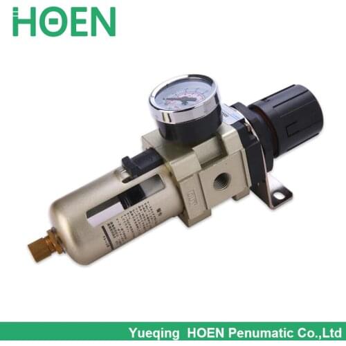 AW3000-03 AW3000-03D PT3/8" SMC type pneumatic air filter regulator with Manual / auto drain 3/8 inch air treatment unit