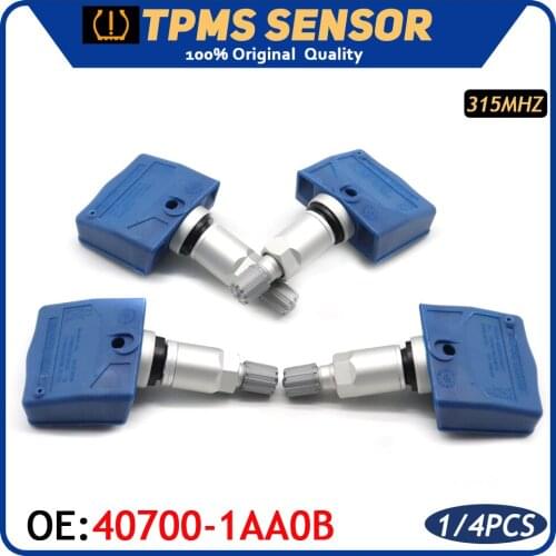Car Tire Pressure Monitoring Senor 40700-1AA0B For Nissan Altima Frontier GT-R Juke Murano Pathfinder Rogue Sentra Xterra 315Mhz