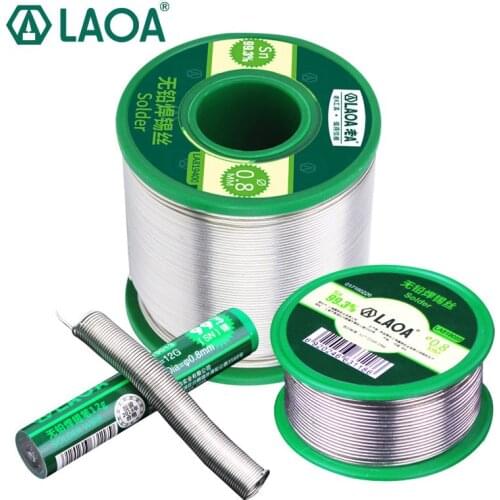 LAOA Electric Soldering Iron Welding Belt Rosin Core Tin 99.3% Contained High Purity Tin Active Lead-free Solder Wire 0.8mm