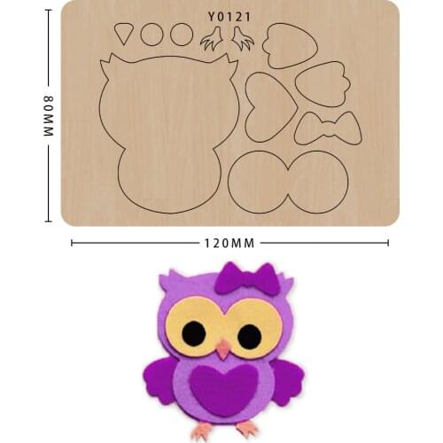 Owl Animal Wood Mold Cutting Dies Diy Keychain Bag Steel Mold Leather Bag Suitable For Die Cutting Machine