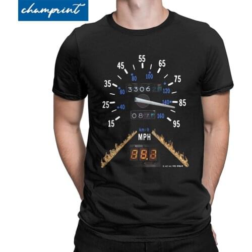 Back To The Future 88 MPH Mens T Shirt Time Travel Movie BTTF Leisure Tees Short Sleeve T-Shirts 100% Cotton Adult Clothes